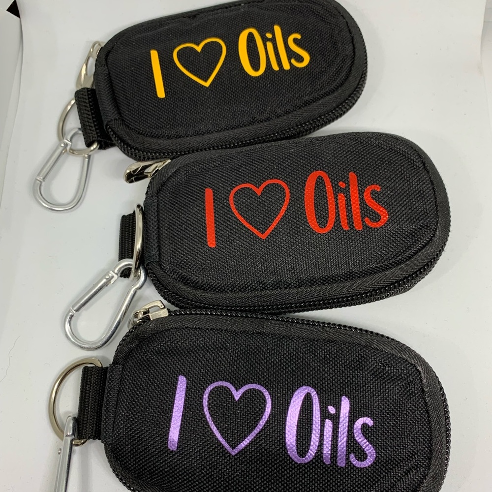 Essential Oil Travel Keychain Carry Zip Pouch Bag
